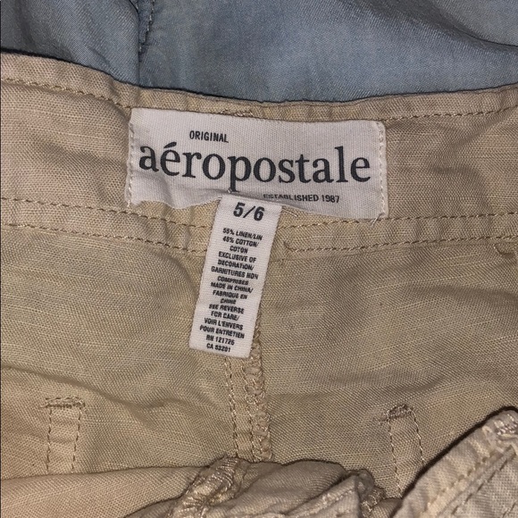 AEROPOSTALE SAND COLORED SHORT SHORTS - Picture 3 of 6
